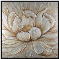 handpainted CAFA5280 modern golden flower oil paintings