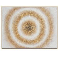 Wholesale Modern Gold Foil Oil Paintings CAFA5356 Abstract Circle Wall Art Paintings