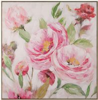 Wholesale modern pink flower oil paintings CAFA5323 floral wall art paintings