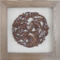 Wholesale 3D Shadow Box UASB1210 Wood Carving Wall Art