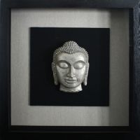 Buddha Face UASB1213 Shadow Box Frame Art