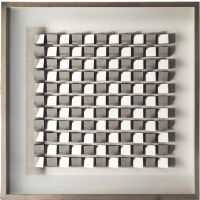 Wholesale Modern Silver Cube 3-D Shadow Box UASB1306 Framed Art