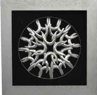 Wholesale Abstract Metal Circle UASB1249 3D Shadow Box Arts