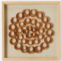 Wholesale Natural Of Wood Wall Art UASB1319 Ring Veneer Art Decoration