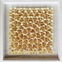 Wholesale Modern 3D Shadow Box Golden Wood UASB1316 Veneer Paper Artwork