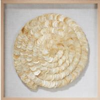 Wholesale Capiz Shell Framed Wall Art 3D Shadow Box UASB1378 Wall Decoration