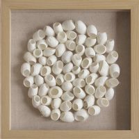 Wholesale Natural 3D Shadow Box UASB1358 White Silkworm Cocoon Wall Art Decoration