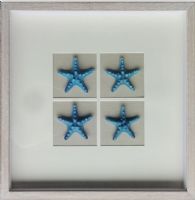 Romance Blue Shell UASB1367 3D Shadow Box Starfish Wall Art Decoration