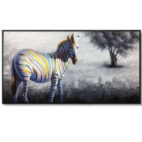 Wholesale Modern Zabra Oil Paintings CAFA5371 Animal Wall Art Paintings