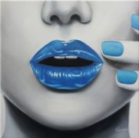 Wholesale UACA6310 Modern Lips Oil Paintings for Wall Decoration