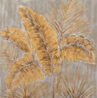 Wholesale modern 3d leaf oil paintings