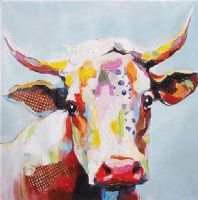 Wholesale animal portrait oil paintings modern wall art decoration