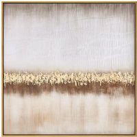 Modern CAFA5345 Abstract Gold Foil Oil Paintings for Home Decoration
