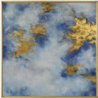 Wholesale CAFA5401 Modern Style White Blue Cloud Oil Paintings Wall Art Paintings