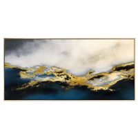 Wholesale CAFA5228 Modern Gold Foil Oil Paintings Wall Art Paintings for Home Decoration