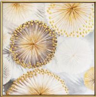 Wholesale Modern Gold Flower Oil Paintings CAFA5378 Abstract Canvas Wall Art paintings
