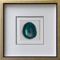 Wholesale Modern 3D Shadow Box Wall Art UASB1418G Blue Agate Wall Art Decoration