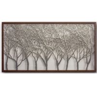 Wholesale modern 3d shadow box UASB1475 Tree Rice Paper Artwork for Home Decoration