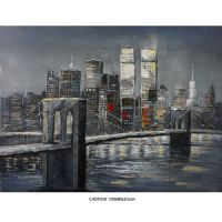Wholesale modern cityscape wall art paintings UACA6012 abstract wall paintings