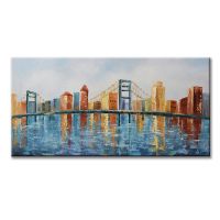 Wholesale modern cityscape oil paintings