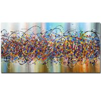 Wholesale UACA6093 modern 3d abstract circle wall art paintings