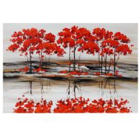 Wholesale modern forest oil paintings UACA6033 abstract canvas wall art paintings