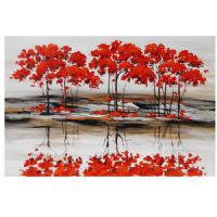 Wholesale modern forest oil paintings UACA6033 abstract canvas wall art paintings