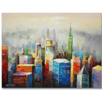Wholesale UACA6040 modern cityscape oil paintings