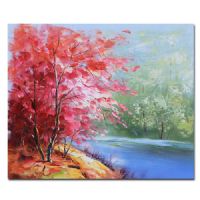 Wholesale 100% handpainted UACA6109 modern landscape oil paintings