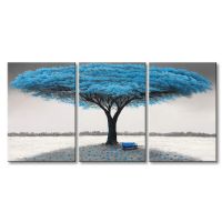handpainted UACA6125 abstract forest canvas wall art paintings