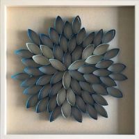 Wholesale Modern Blue Paper 3D Shadow Box UASB1361 Wall Art Decoration