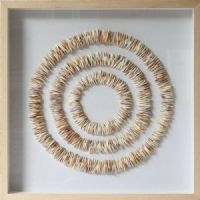 Wholesale modern 3d shadow box UASB1480 abstract conch wall art framed art decoration