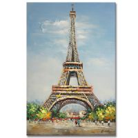 Wholesale UACA6197 modern Eiffel Tower oil paintings