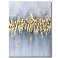 Wholesale UACA6200 modern gold canvas wall art paintings