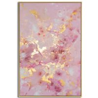 Wholesale CAFA5395 modern gold foil oil paintings large size abstract canvas wall art decoration