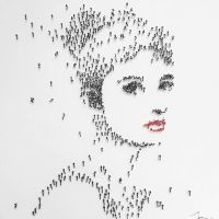 Wholesale UACA6330 Modern 3D Shadow Art - Marilyn1 CA0328 Wall Paintings