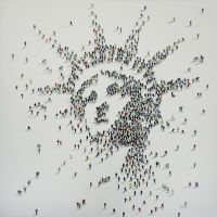 Wholesale UACA6337 Shadow Art -Statue of Liberty Wall Art Paintings