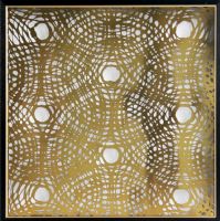 Wholesale Modern Gold 3D Metal Wall Art UASB1289 Abstract Framed Artwork