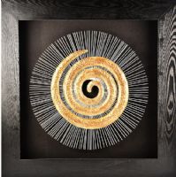 Wholesale Modern UASB1115 Metal Circle 3D Shadow Box Art