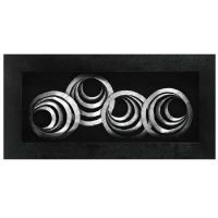 Wholesale Modern 3D Shadow Box Luxury Circle Metal Wall Art Decoration