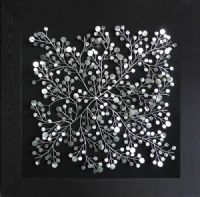 Wholesale Metal 3D Shadow Box Flower Artwork