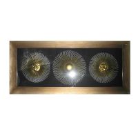 Wholesale Modern Antique Gold Metal Wall Art 3D Shadow Box