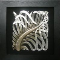 Wholesale Modern 3D Leaf Wood Carving Wall Art Decoration