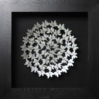 Wholesale Modern 3-D Shadow Box UASB1113 Metal Flower Crafts Decoration